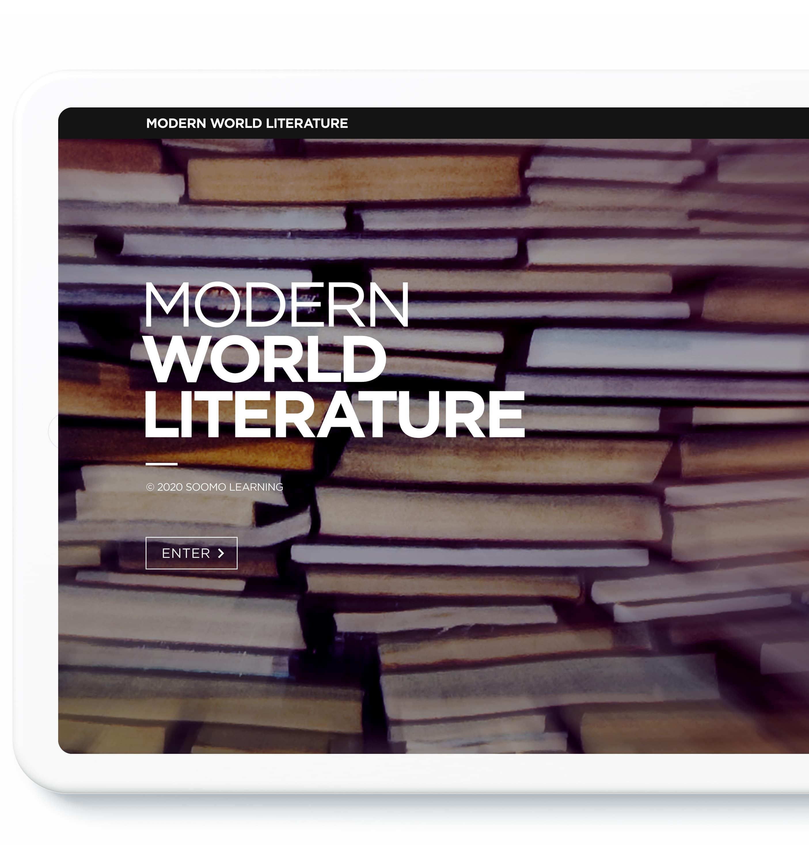 Modern World Literature on tablet jpg